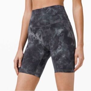 Lululemon Align Short Size 6 with 8" inseam Diamond Dye Pitch Grey Graphite Grey